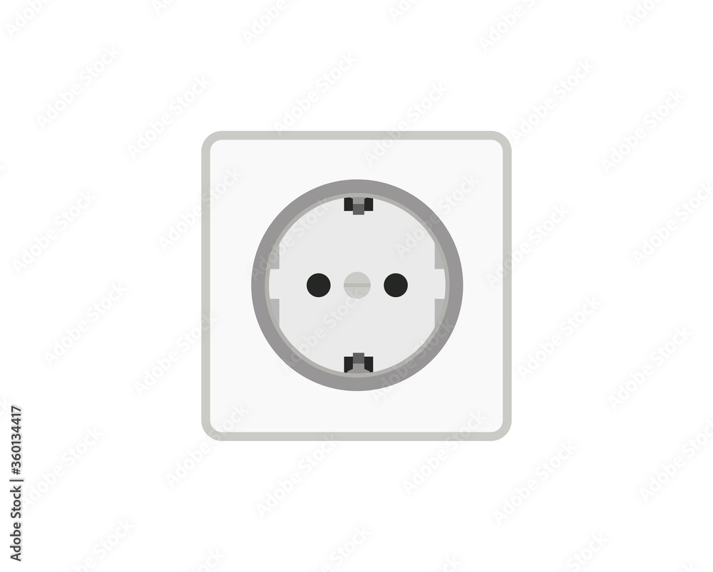 Power outlet icon vector design Power outlet icon vector design