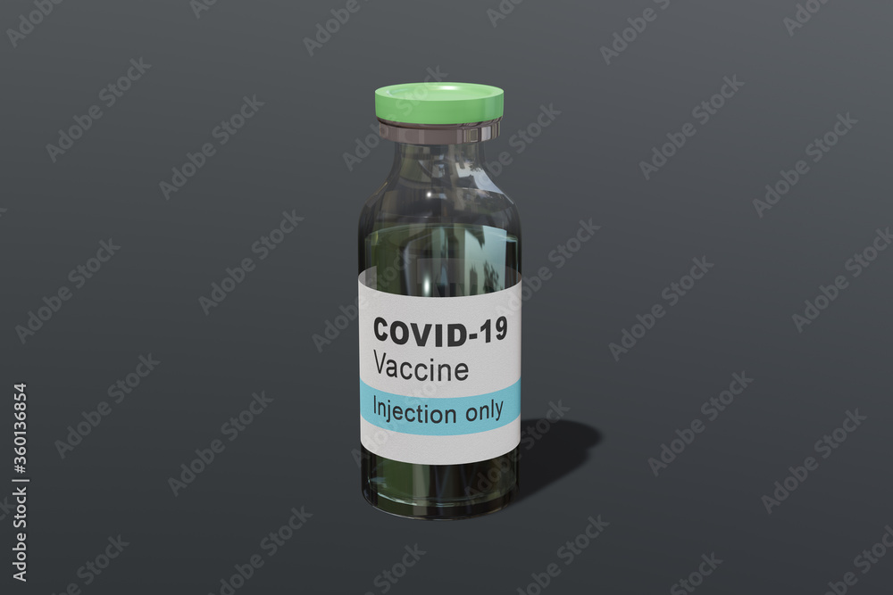 covid-19 vaccine concept 3d render covid-19 vaccine concept 3d render