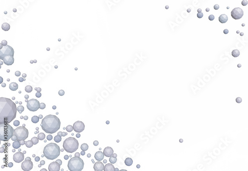 minimalistic geometric icosphere background 3d-rendering