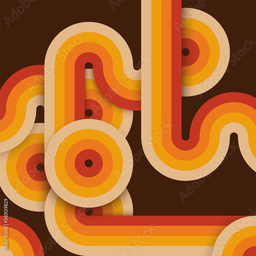 Retro style background design. Vector illustration.