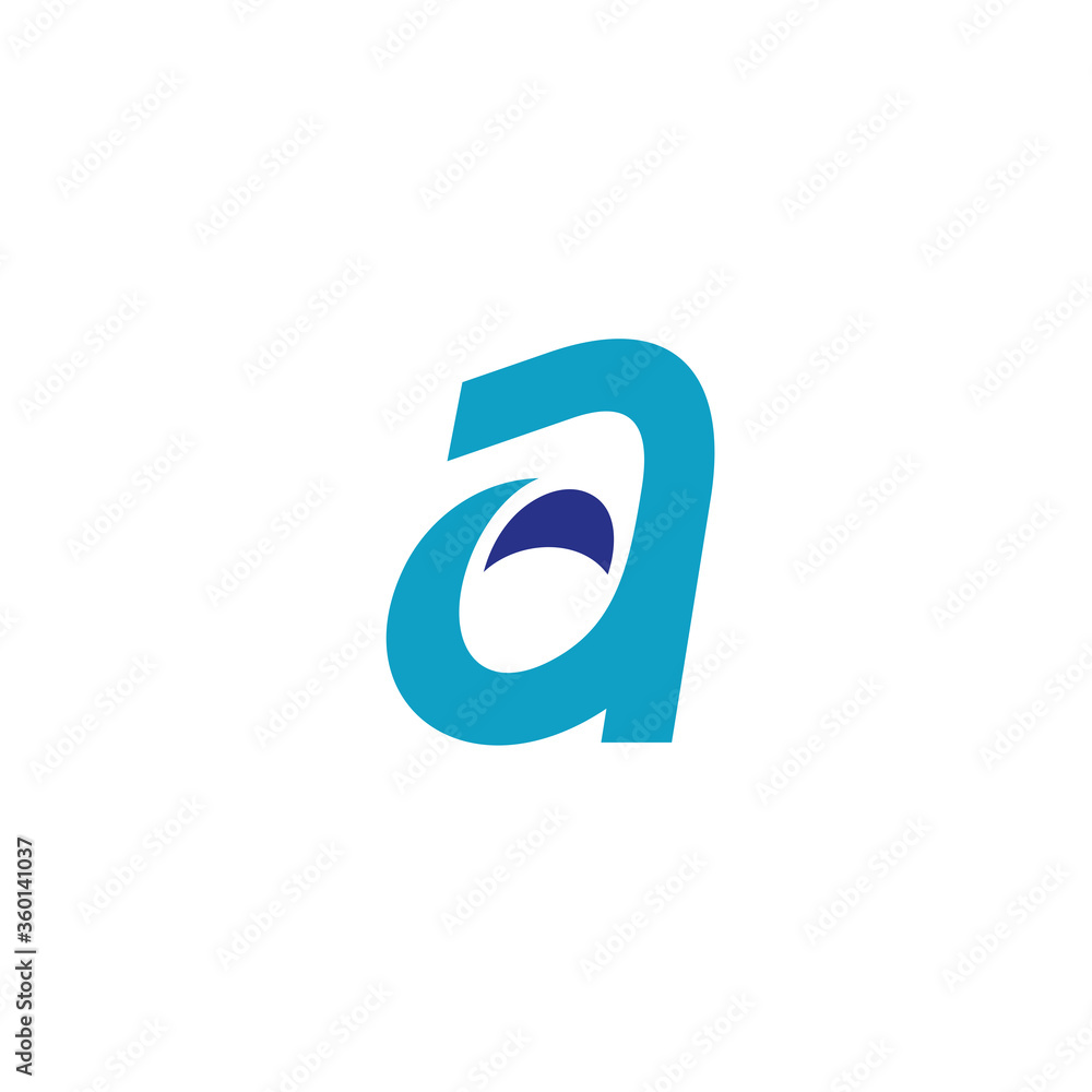 initial letter a logo, lowercase line art style design template initial letter a logo, lowercase line art style design template