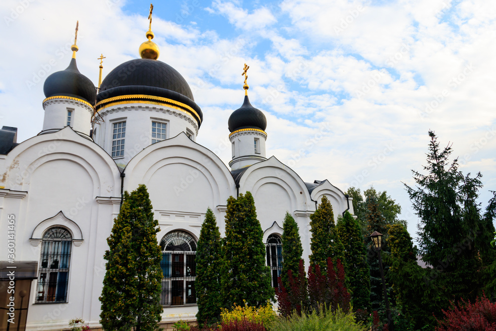 Trinity cathedral of St. Tikhon's Transfiguration convent in Zadonsk, Russia