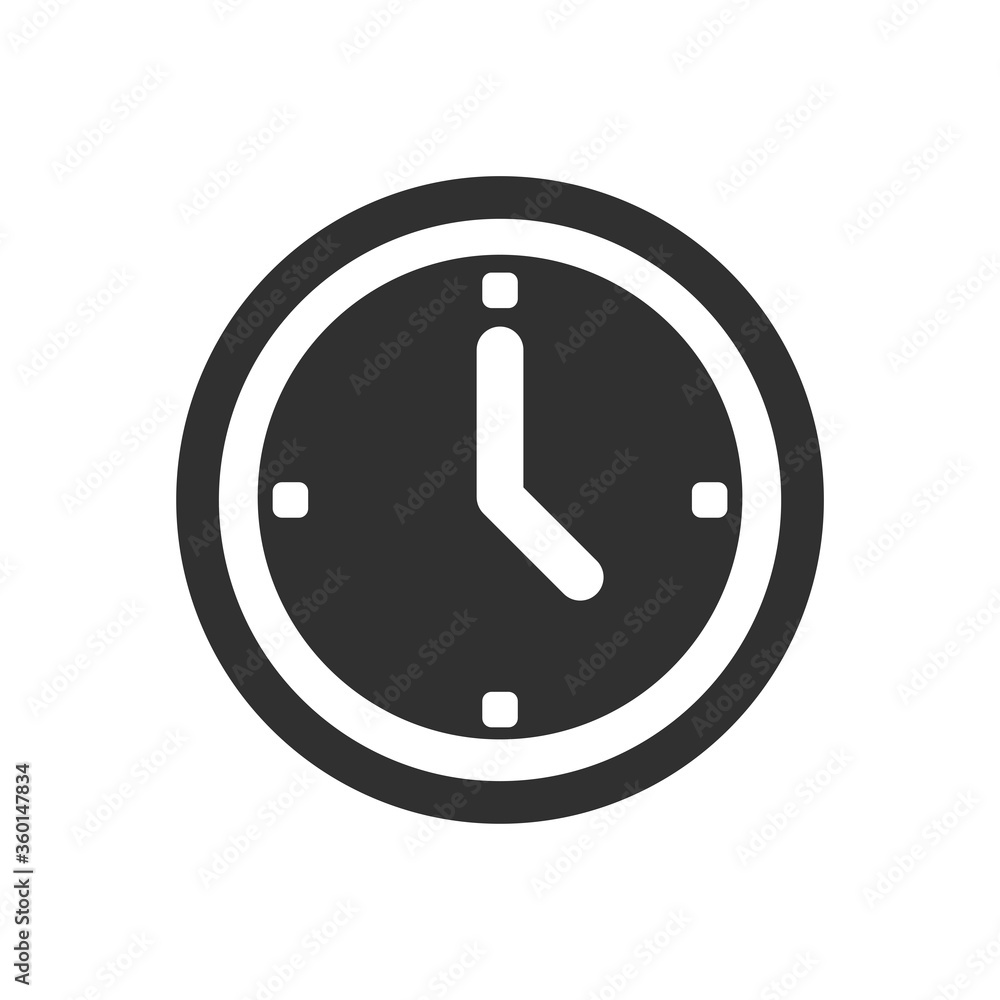 clock - time icon vector design template clock - time icon vector design template
