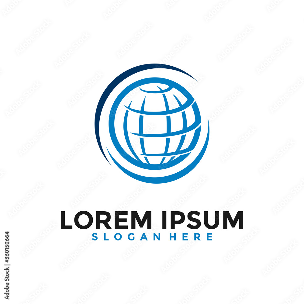 Global Protection Logo Template Design. Global security logo design concept. Vector illustration Global Protection Logo Template Design. Global security logo design concept. Vector illustration