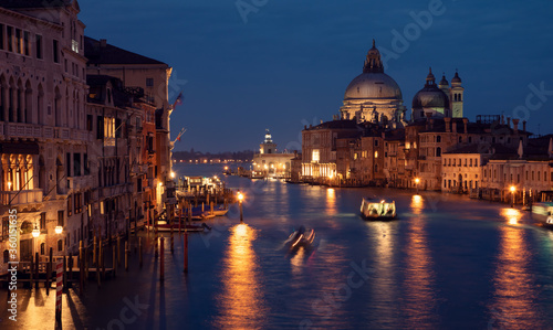 Dramatic sunrise over the canale grande in Venice, italy. © Cara-Foto