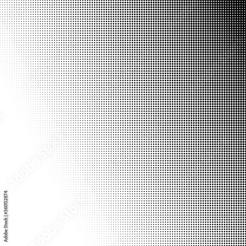 Abstract monochrome halftone pattern.. Vector illustration	
