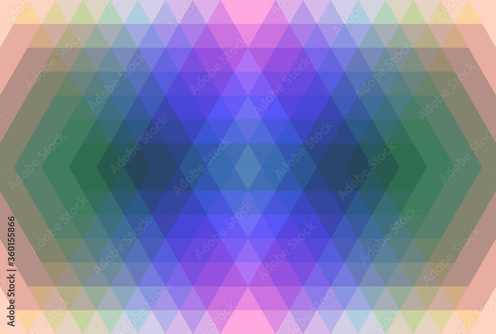 Fototapeta premium Abstract geometrical background. Polygonal pattern with color triangles. 3d vector illustration for advertising, marketing and presentation.