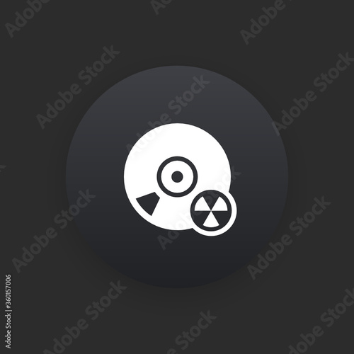 Atomic Data -  Matte Black Web Button