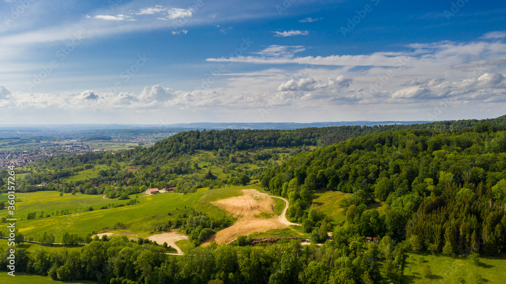 Wald und Wiesenlandschaft