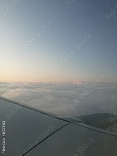 view from airplane window