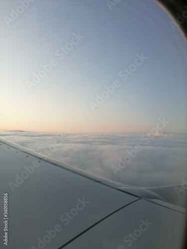 view from airplane window