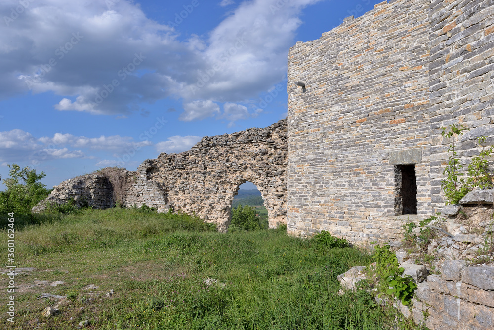 CETINGRAD IN CROATIA. RUINS OF THE OLD CASTLE