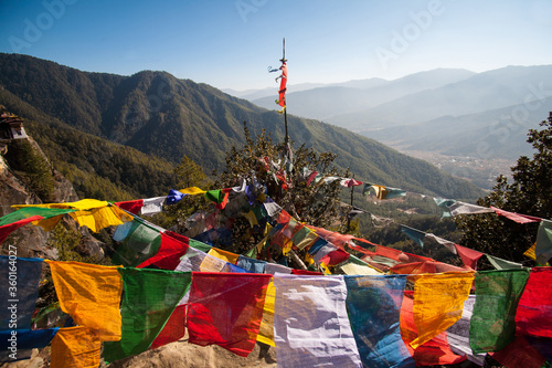 Tibetan prayer flags at Bhutan