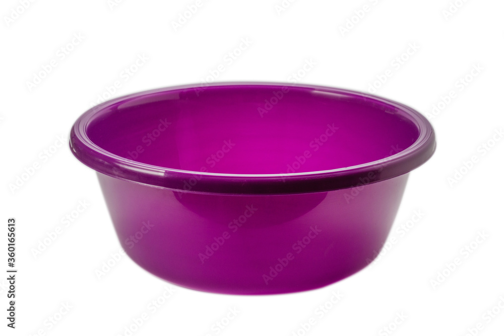 Purple hand basin isolated on white Purple hand basin isolated on white