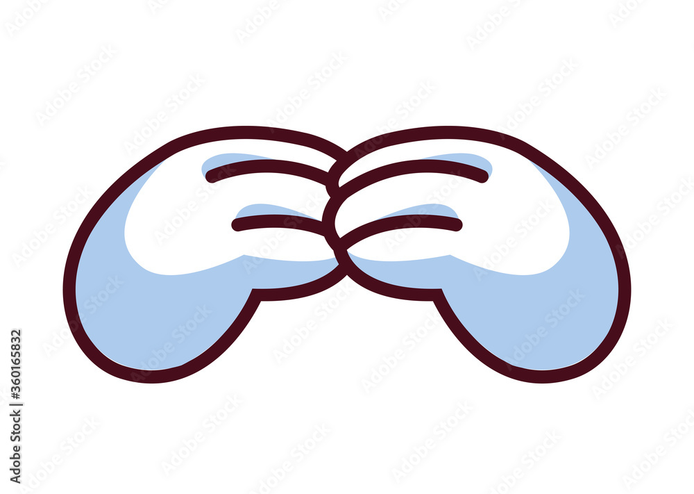 black and white outline cartoon hand black and white outline cartoon hand