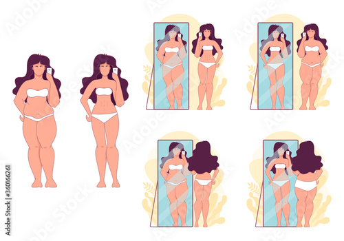 Weight loss, diet. Overweight Psychosomatics and Anorexia Nervosa