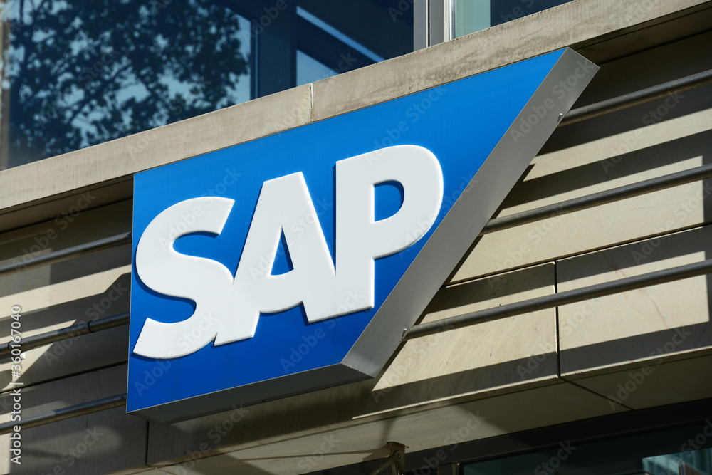 Dresden, Saxony / Germany September 26, 2019 SAP office in Dresden