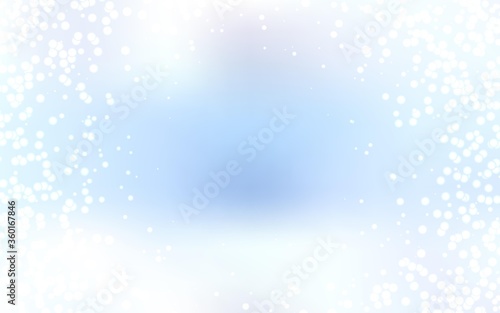Light BLUE vector layout with cosmic stars. Blurred decorative design in simple style with galaxy stars. Pattern for astrology websites.