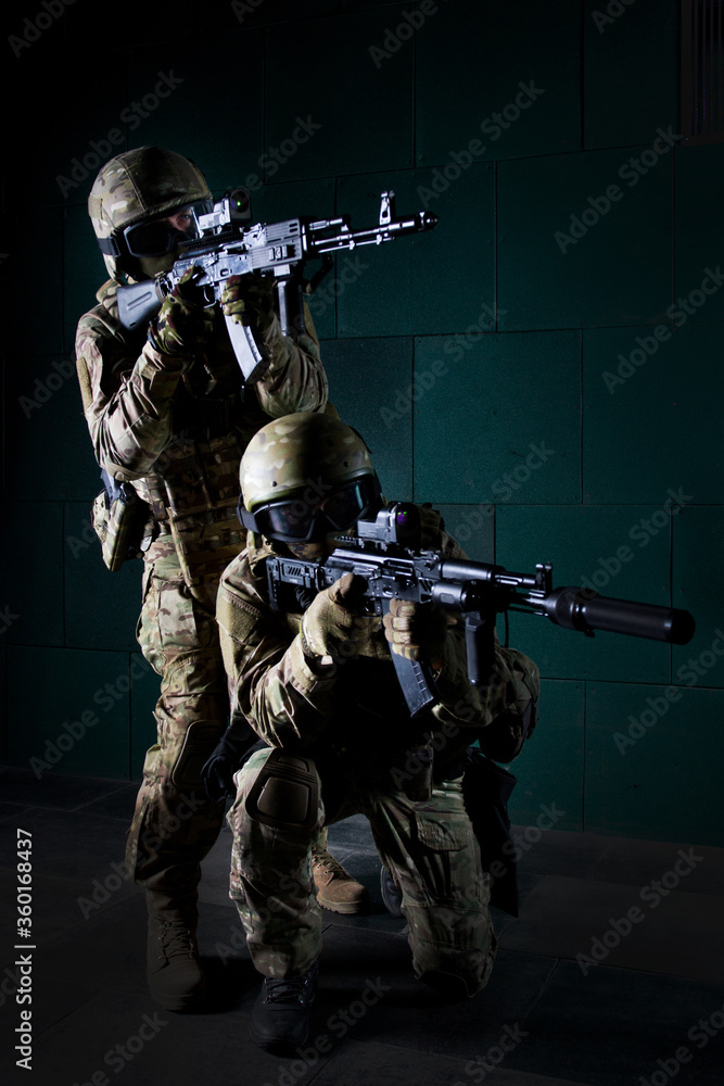 Portrait of a special forces soldiers. The concept of military units. Computer games. Portrait of a special forces soldiers. The concept of military units. Computer games.