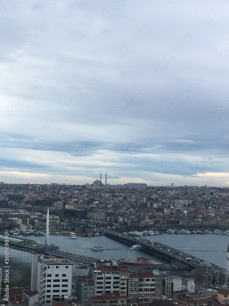 cloudy landscapes of Istanbul