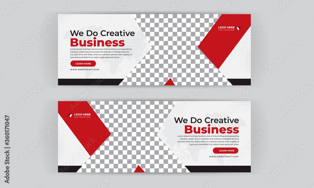 Business Marketing Facebook Cover Social Media Banner Design Concept 10