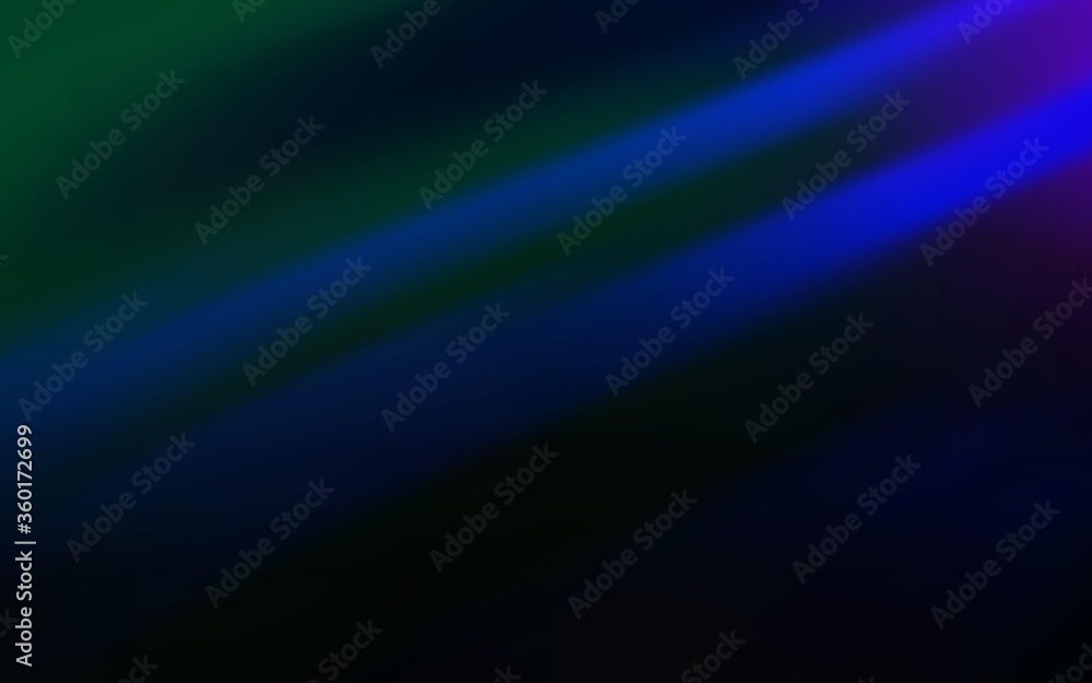 Dark BLUE vector background with stright stripes. Glitter abstract illustration with colorful sticks. Smart design for your business advert.