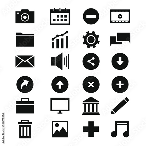 File Icon in Black Style