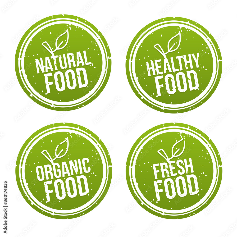 Set of natural Food Badges. Healthy, Organic, Fresh Food. Hand drawn Signs. Can be used for packaging Design. Set of natural Food Badges. Healthy, Organic, Fresh Food. Hand drawn Signs. Can be used for packaging Design.