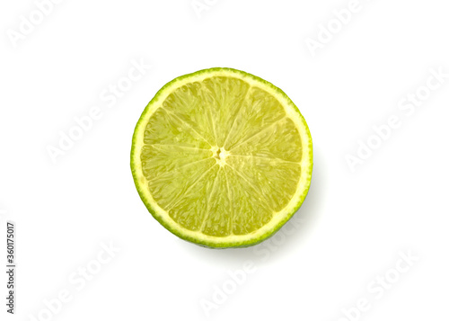 lime with shadow on a white background 4