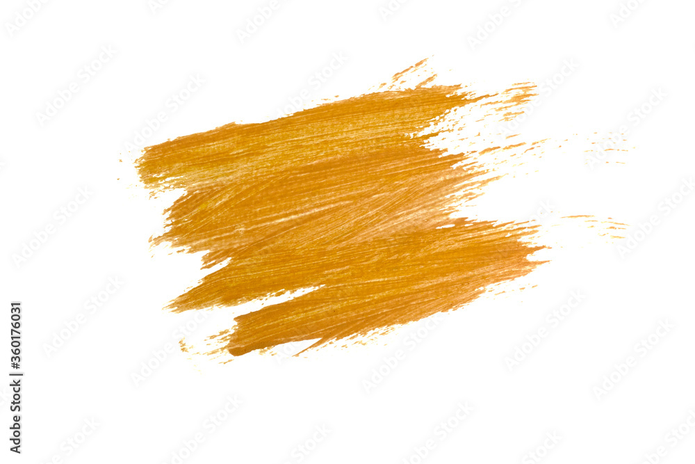 Brown (BURNT SIENNA) watercolor stripes or brush on white background,Abstract color