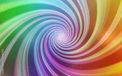 Light Multicolor vector texture with milky way stars. Glitter abstract illustration with colorful cosmic stars. Pattern for astronomy websites.