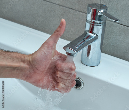 Benefits of water. Responsible use of water concept.