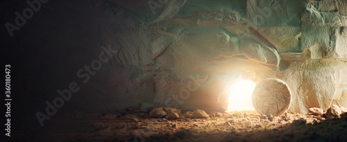 Obraz na plátně Christian Easter concept