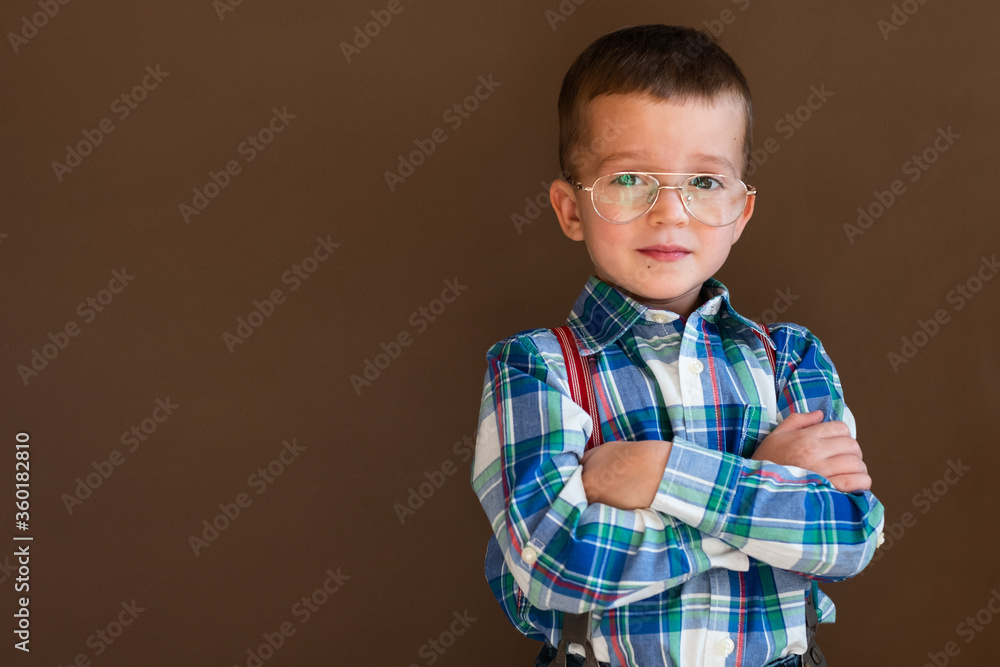 Portrait of smart stylish little boy Portrait of smart stylish little boy
