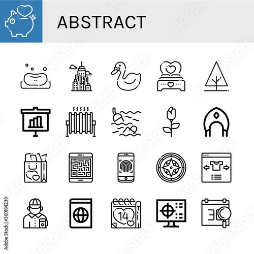 abstract icon set