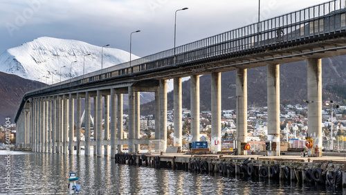 Tromsö Brücke, Tromsö, Finnmark, Norwegen