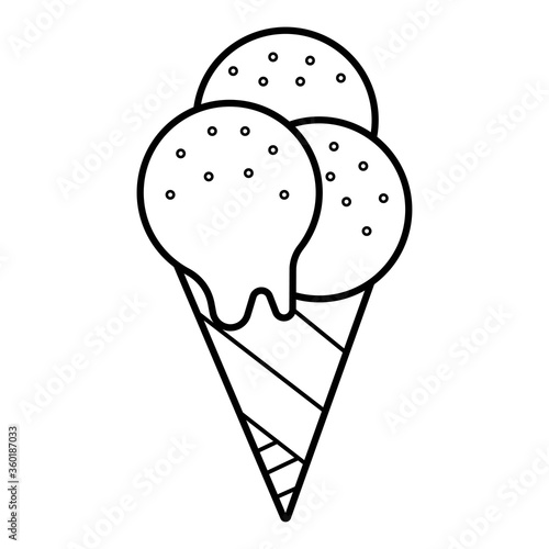 Ice cream icon vector illustration