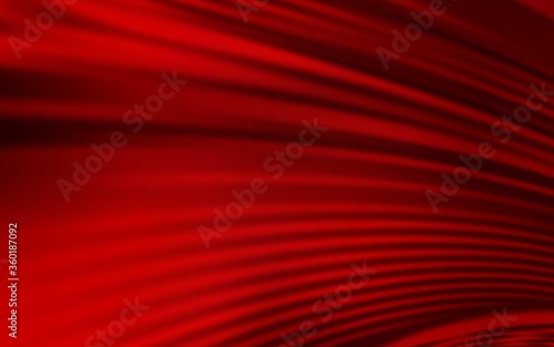 Dark Red vector backdrop with curved lines. Colorful illustration in abstract style with gradient. Colorful wave pattern for your design.