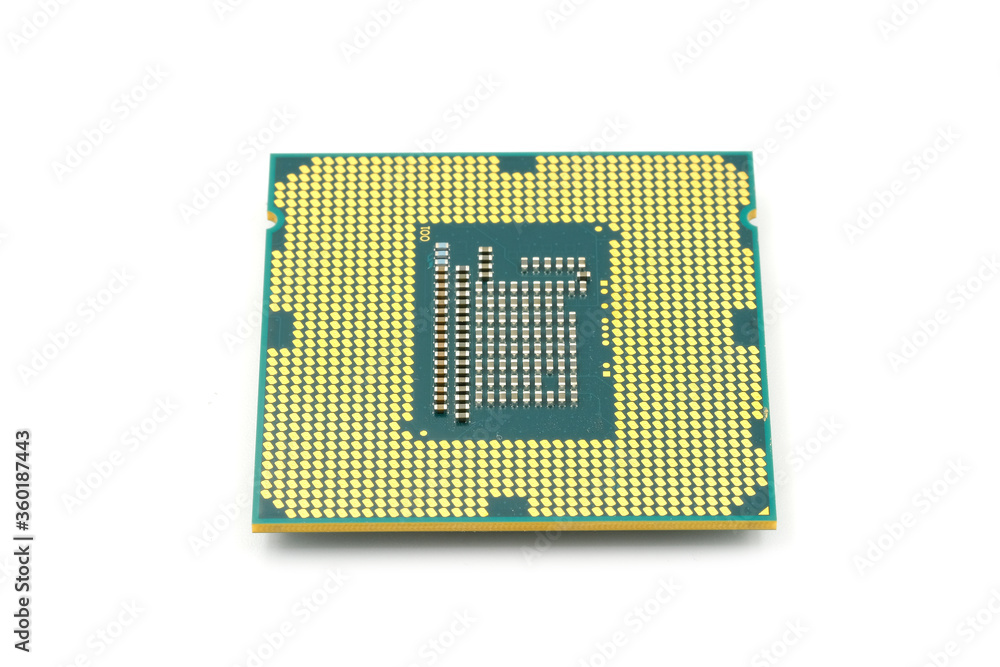 Computer processor On a white background Technology concept Computer processor On a white background Technology concept