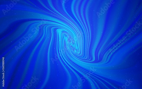 Light BLUE vector background with astronomical stars. Space stars on blurred abstract background with gradient. Best design for your ad, poster, banner.