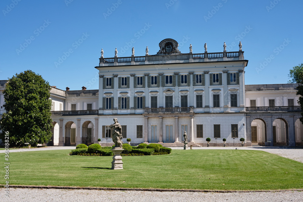Villa borromeo in cassano d'adda in a sunny day - Lombardy, Italy.
