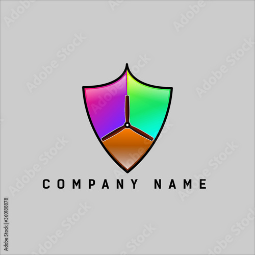 Free Download Badge design with propeller - GFXLoad