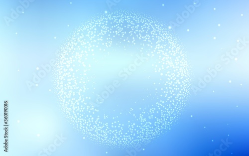 Light BLUE vector texture with milky way stars. Space stars on blurred abstract background with gradient. Pattern for astrology websites.