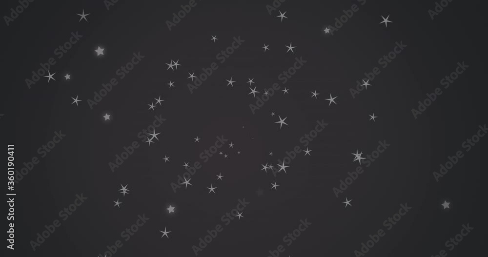 Digitally generated video of glowing stars against black background Digitally generated video of glowing stars against black background