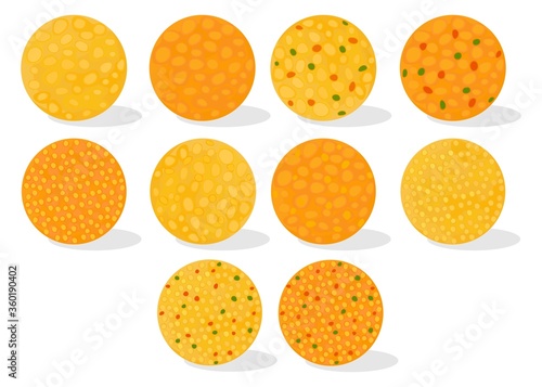 Boondi laddu Indian Sweets or Mithai Food Vector