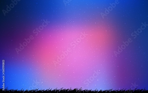 Light Blue, Red vector background with astronomical stars. Modern abstract illustration with Big Dipper stars. Smart design for your business advert.