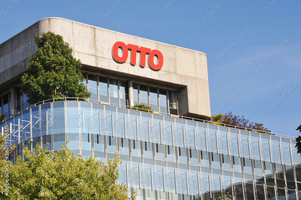 Hamburg / Germany - September 25, 2016: Headquarters of Otto Group,  formerly "Otto Versand" one of the biggest e-commerce companies in Europe,  The Company based in Hamburg, Germany Stock Photo | Adobe Stock