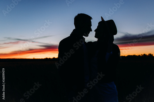 The couple fall in love