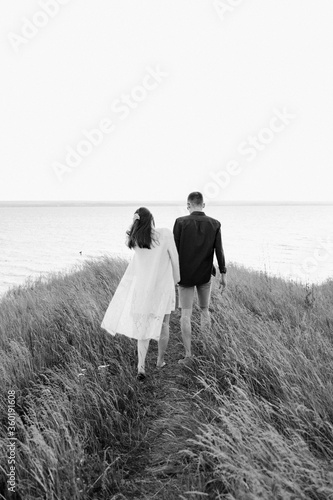 The couple fall in love