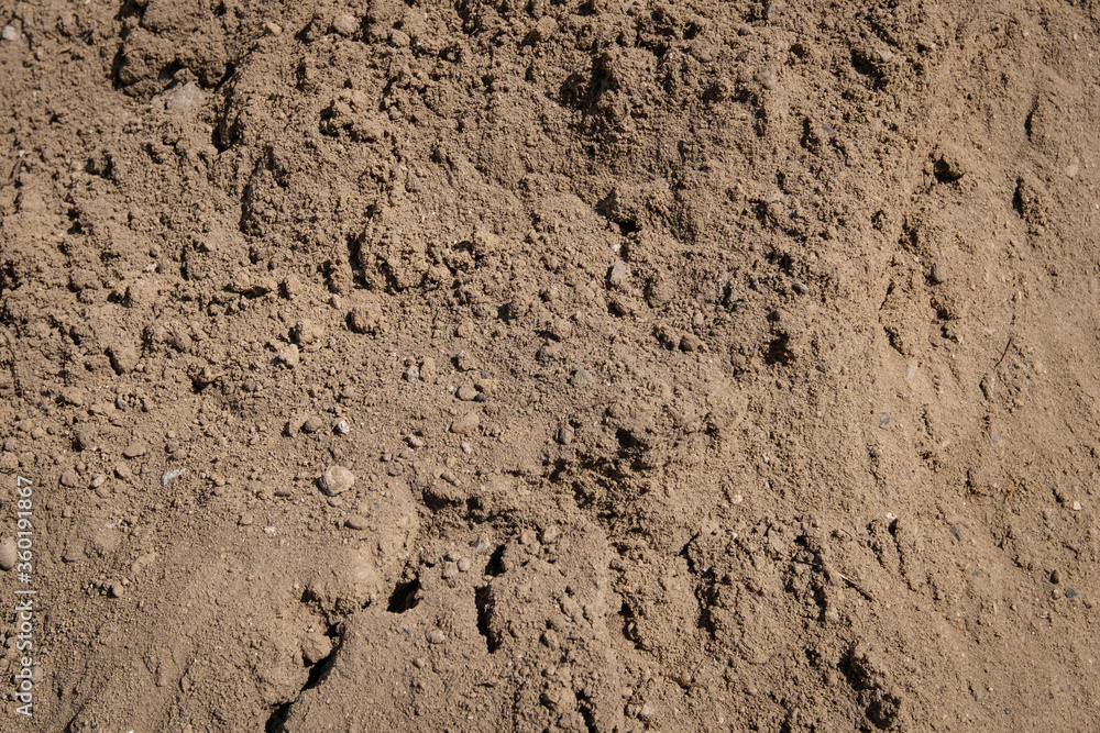 sand closeup for construction material